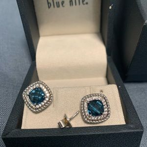 Blue Topaz Earrings
